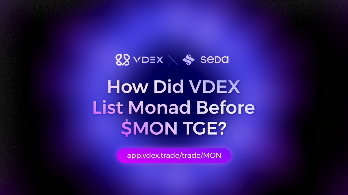 How did VDEX list Monad before $MON TGE?

VDEX listed Monad ($MON) perpetuals before its token launch by using a pre-launch oracle and a new market mechanism. Seda Protocol provided an oracle feed based on OTC and Hyperps trading data, reflecting the community’s estimated launch