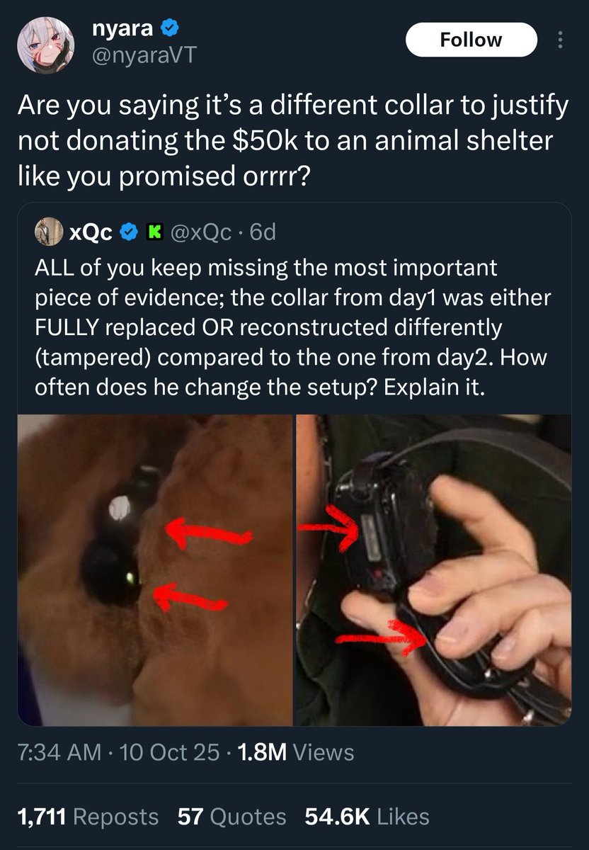 Asmongold's tweet image. Crying about context and facts when you openly lie about people, here's an example:
You accused xqc of not donating the 50k when 2 days prior to your post, he confirmed he donated
You're mad when people tell the truth about you while you spread misinformation about others