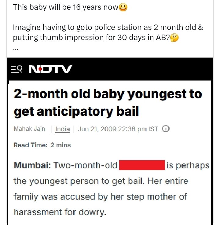 <a href="/AmitShahOffice/">Office of Amit Shah</a> Meanwhile #LegalTerrorism still continues!
#498a
#BNS69
India is only country where
consensual sex between two #Adults, 
sex for pleasure/gains can be converted to #Crime against #Men.
Failed marriage can be converted to civil/criminal cases!!
<a href="/PMOIndia/">PMO India</a> <a href="/PTI_News/">Press Trust of India</a> <a href="/HMOIndia/">गृहमंत्री कार्यालय, HMO India</a>