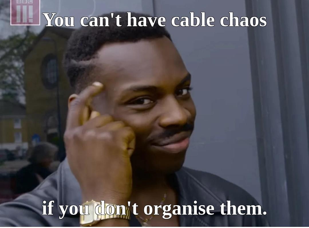 Buy2Fix's tweet image. When your cable management strategy is &quot;out of sight, out of mind&quot; 😂 #RelatableTech #CableChaos
