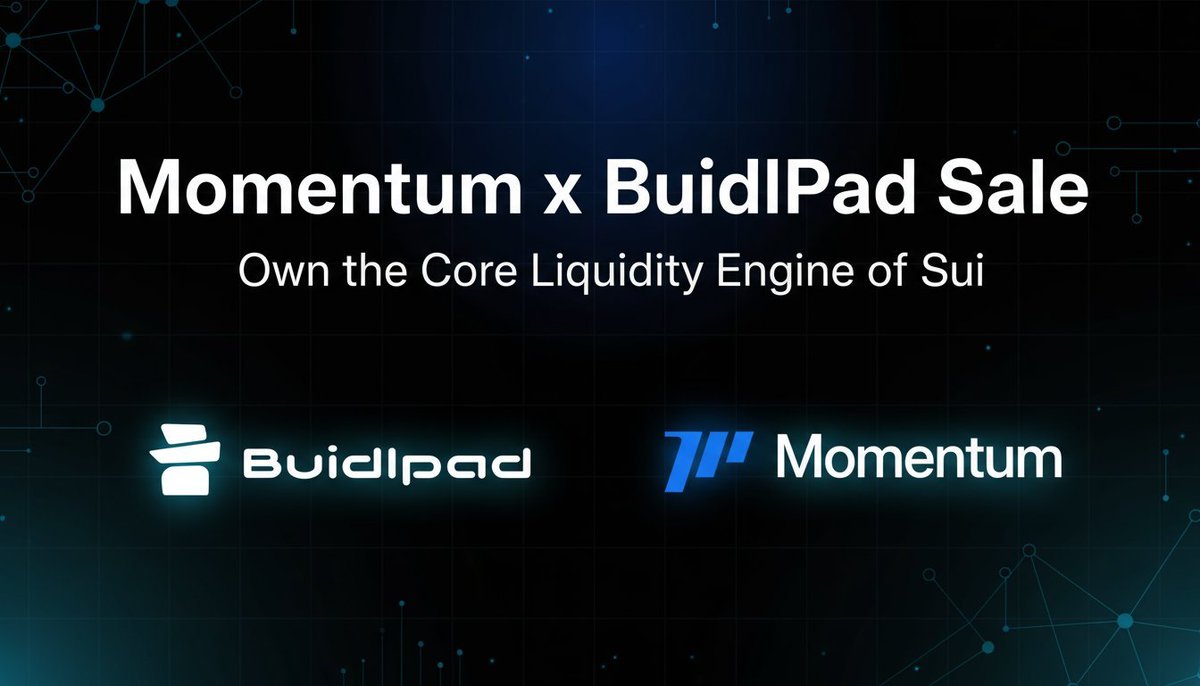 The Next Big Thing on Sui 🚀
#Momentum #Buidlpad #SuiNetwork #DeFi #Launchpad

🔥 Momentum on Sui is changing how DeFi works.
If you missed the Title Deep Pack, here’s your second chance — join the $MMT Launchpad on Buidlpad and ride the next wave of Sui DeFi.

💡 What is