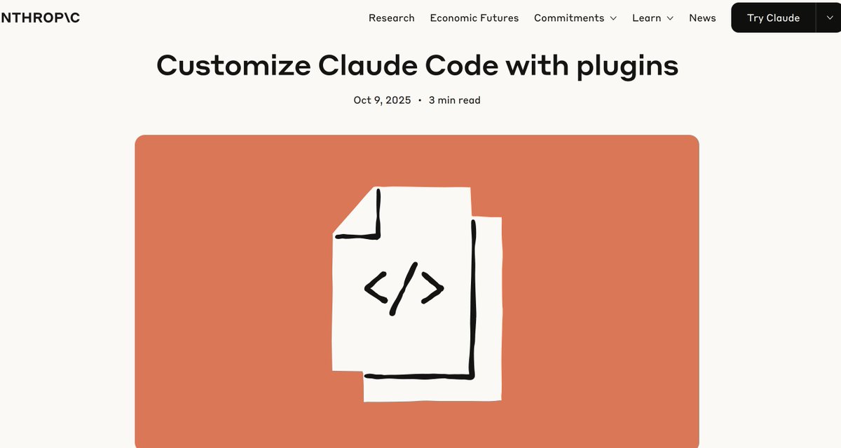 ShubhamInTech's tweet image. You can build a Claude Code plugin in 5 minutes.
No coding. No complex APIs. Just text/markdown files.
The key: Be specific.
❌ Review code
✅ Check for memory leaks, race conditions, improper error handling. Cite line numbers.
Full guide: agnost.ai/blog/claude-co…