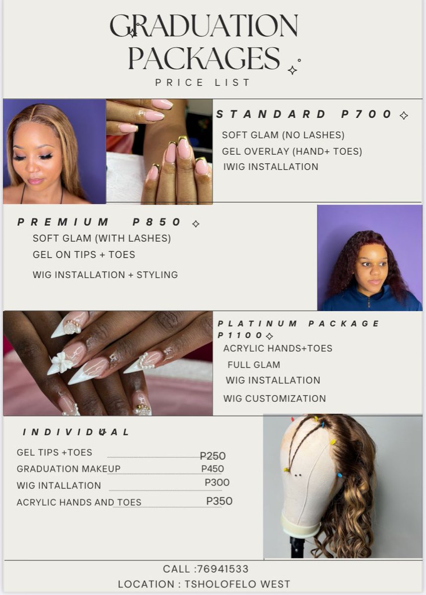 Hi Grads, for those who got disappointed by their make up artists and stuff, this lady is available for bookings 🫶🏽