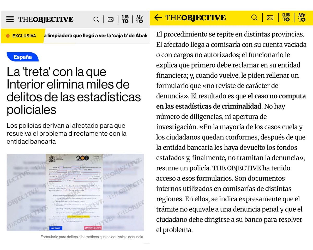 Un modelo policial dirigido por analfabetos en criminología, colocados a dedo para proteger al Gobierno, no al ciudadano.

Han convertido la seguridad en propaganda y la estadística en religión.
Cada formulario sustituye a una denuncia. Cada cifra maquillada, a una víctima real.