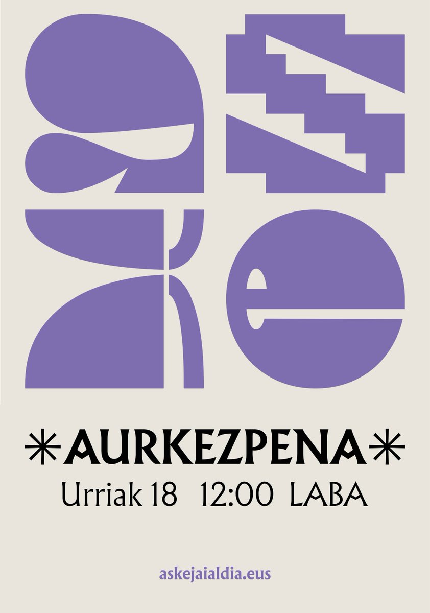 Aske jaialdiak soinu banda jarriko dio egindako bideari. Gure herria jendeak behar duena izan dadin. Aske izateko jaioak aske bizi gaitezen!
Jaialdiaren nondik norakoak ezagutu eta sorpresatxo bat edo besteren berri izan nahi baduzu ez galdu urriak 18ko aurkezpena Laban!