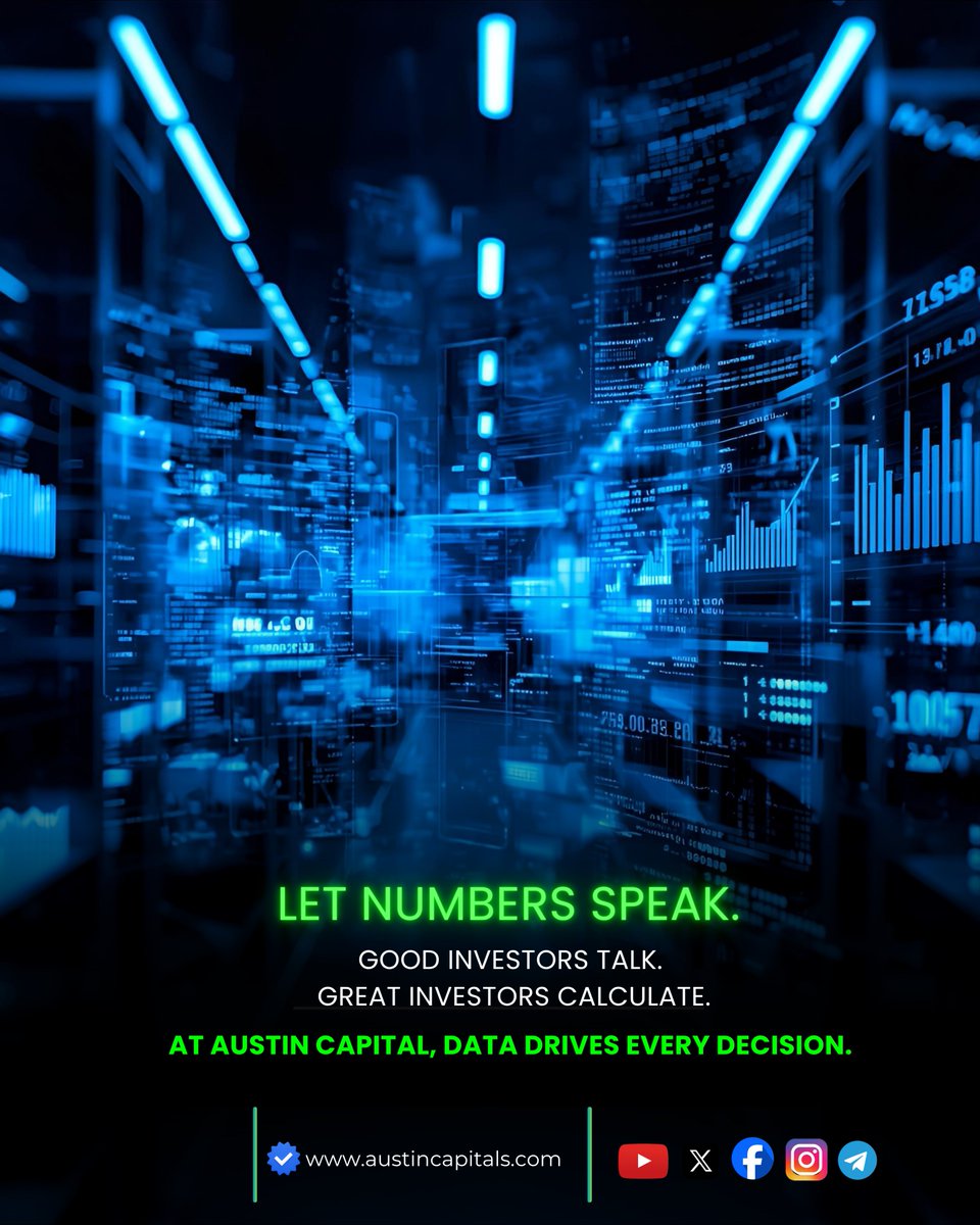 Austin_capitals's tweet image. 🔢 Let Numbers Speak.
In a world full of opinions, only data tells the real story.
At Austin Capital, every move, trade, and investment is powered by precision analytics — not guesswork.

🌐 Visit: austincapitals.com

#AustinCapital #DataDrivenInvesting #SmartInvesting