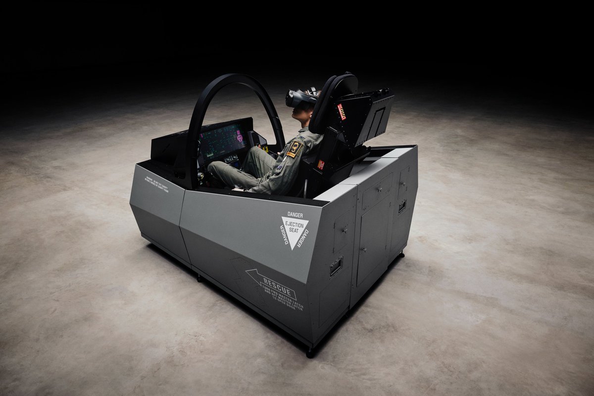 ViperWingSim's tweet photo. XR at its best! VIPER WING provided its F35U 2026 unclassified 5th gen cockpit representation to support the reveal of @varjodotcom refreshed XR-4 Series mixed reality headsets.
Platform agnostic, all-aluminum, mobile, unmatched in both quality &amp; usability. #F35 #cockpit #Varjo https://t.co/GeqHUOTDUX
