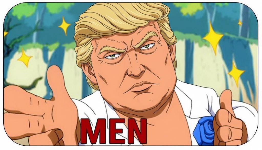 untitled01ipynb's tweet image. there is only one true anime donald trump