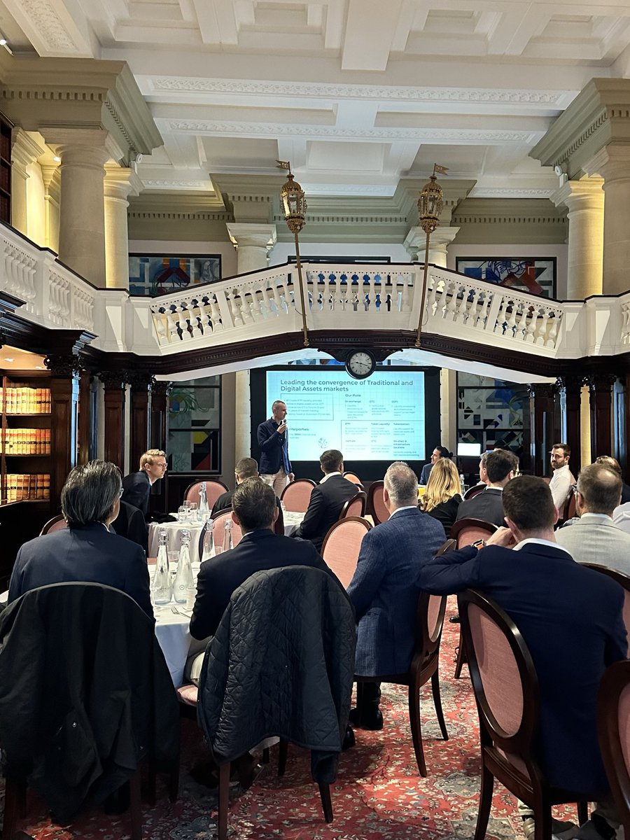 FlowTraders's tweet image. Exciting insights and dynamic discussions at our Breakfast Session in collaboration with @BlackRock during @blockworksDAS! Thanks to everyone who joined us and contributed to the energy and depth of the conversations.  Looking forward to continuing these discussions! ⭐️
