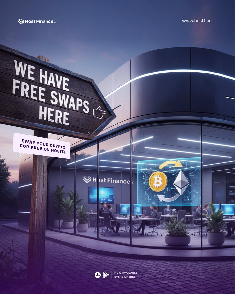 Swap Crypto for Naira Instantly and Fee-Free. 

Exchange BTC, USDT, ETH, and all your other coins with zero swap fees. 

Download the HostFi app today to enjoy this benefit and earn bonus HXP rewards.