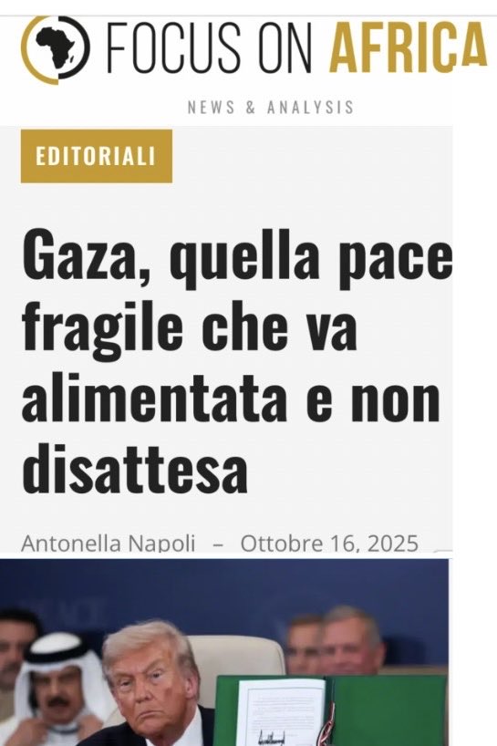 La pace a #Gaza è una fiammella flebile, che va alimentata. Tutti devono impegnarsi affinché il cessate il fuoco sia permanente. Gli accordi vanno rispettati come va ascoltata la richiesta di giustizia per le quasi 70 mila vittime dei raid israeliani. Editoriale ⬇️