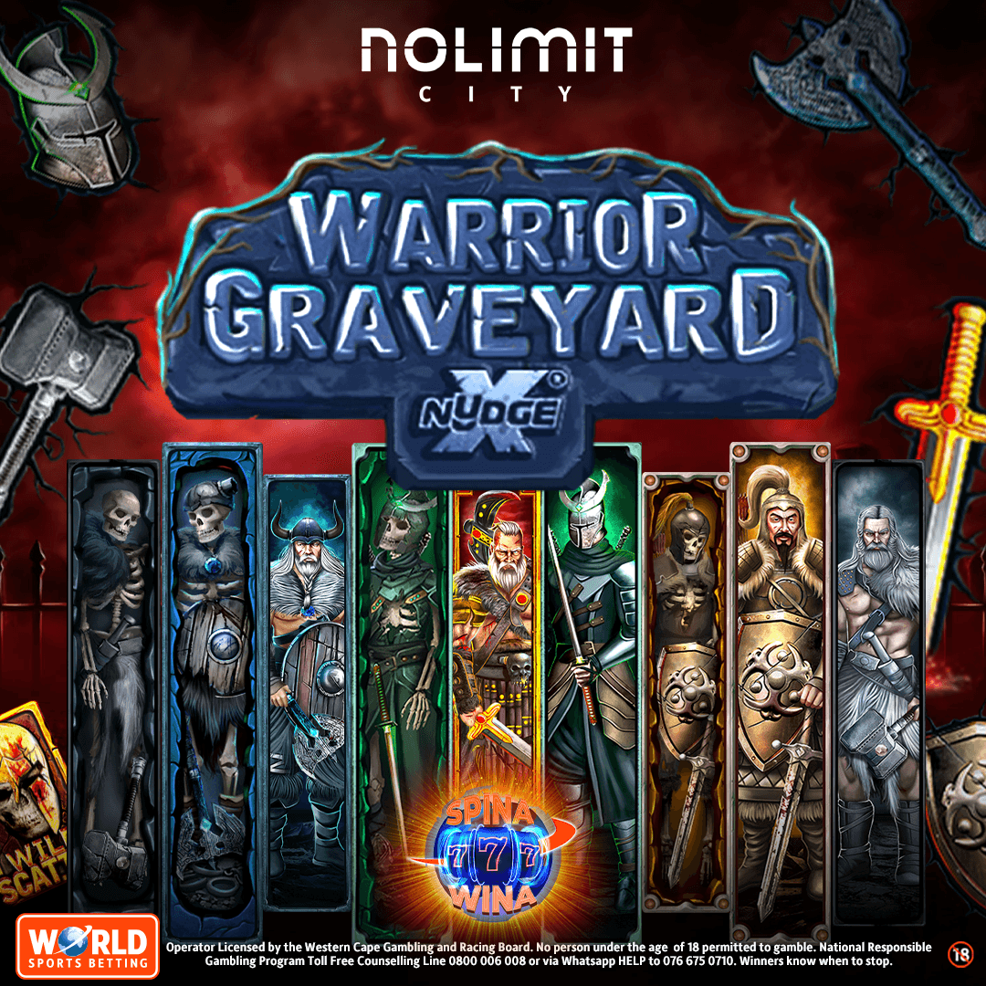 WorldSportsBet's tweet image. Step Into the Shadows: Warrior Graveyard xNudge – WSB’s Spooky Slot of the Month: ow.ly/aYIn50Xc9qb

#BetWithTheBest #SpookySlots #Halloween