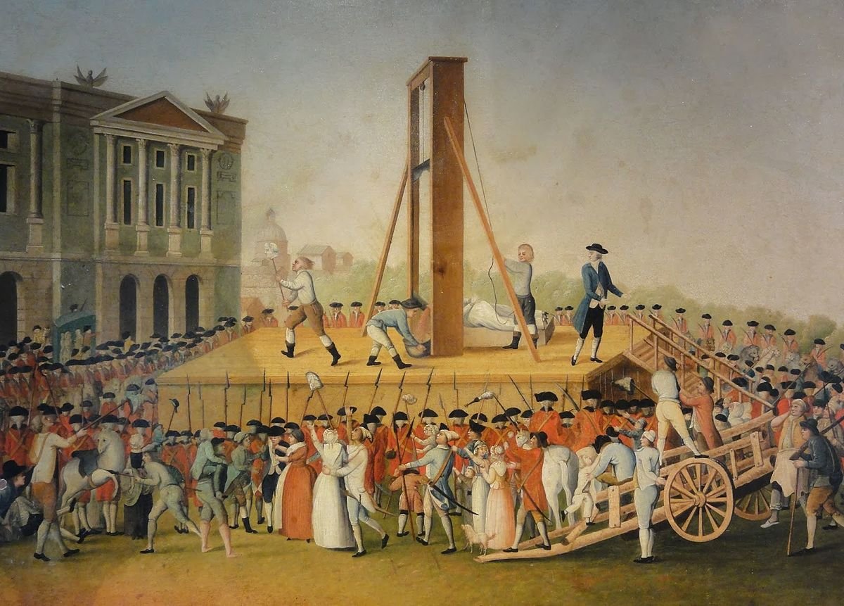 16 octobre 1793 : exécution de la reine de France Marie-Antoinette d’Autriche sur la place de la Révolution, accusée de trahison et d'inceste sur son fils. « Mon Dieu ayez pitié de moi ! Mes yeux n'ont plus de larmes pour pleurer pour vous mes pauvres enfants. Adieu, Adieu ! »