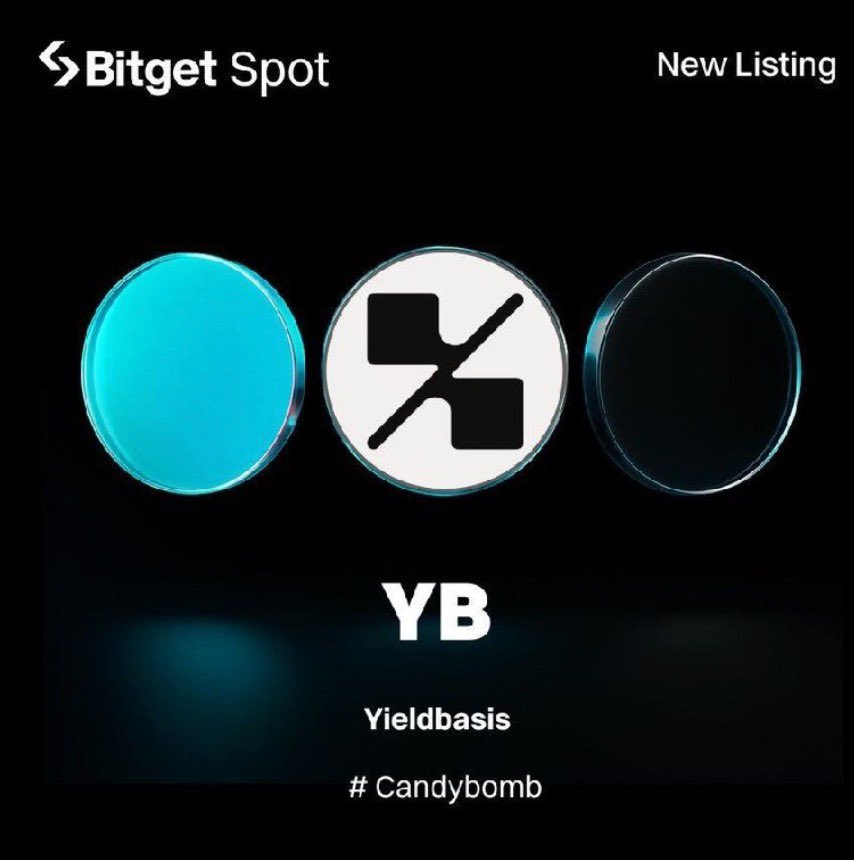 🚀Yieldbasis ($YB) Listed on #Bitget — Candybomb Event LIVE! 🎊

📊Trade YB and earn YB rewards while you’re at it! 💥
📅Event Period: Oct 15, 20:00 – Oct 22, 20:00

🖇️Reg: partner.bitget.ng/bg/KBQ4NQ

⭐️Spot Trading:
Trade YB and share 91,600 YB!

A thread 🧵👇