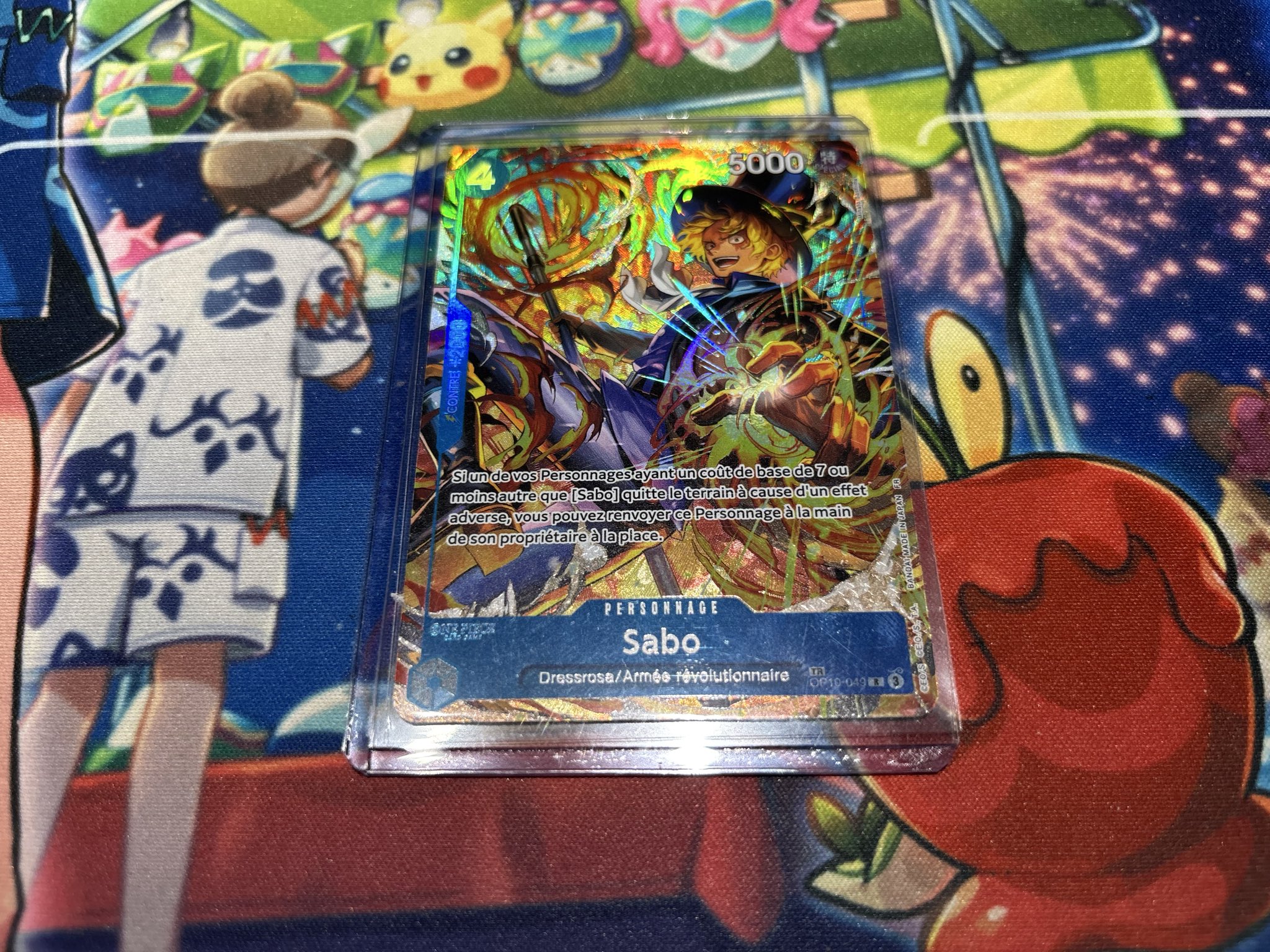 超希少】ワンピースカードフランス版サボトレジャーレアフランス限定