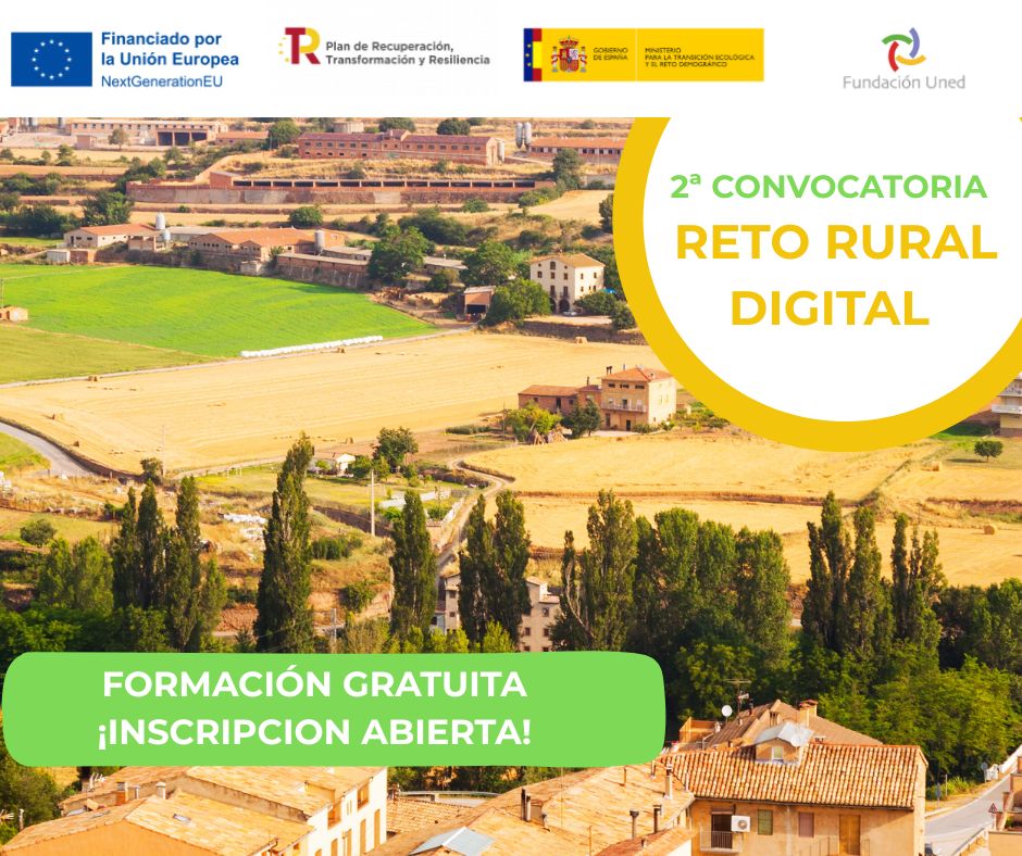 FundacionUNED's tweet image. ¡La 2ª convocatoria de #RetoRuralDigital ya está en marcha!

Si vives en un entorno #rural y quieres dar un salto en tus competencias digitales, esta es tu oportunidad.

✅ Formación online, #gratuita y flexible blogs.uned.es/fundacionuned/…

#FormaciónGratuita #InclusiónDigital