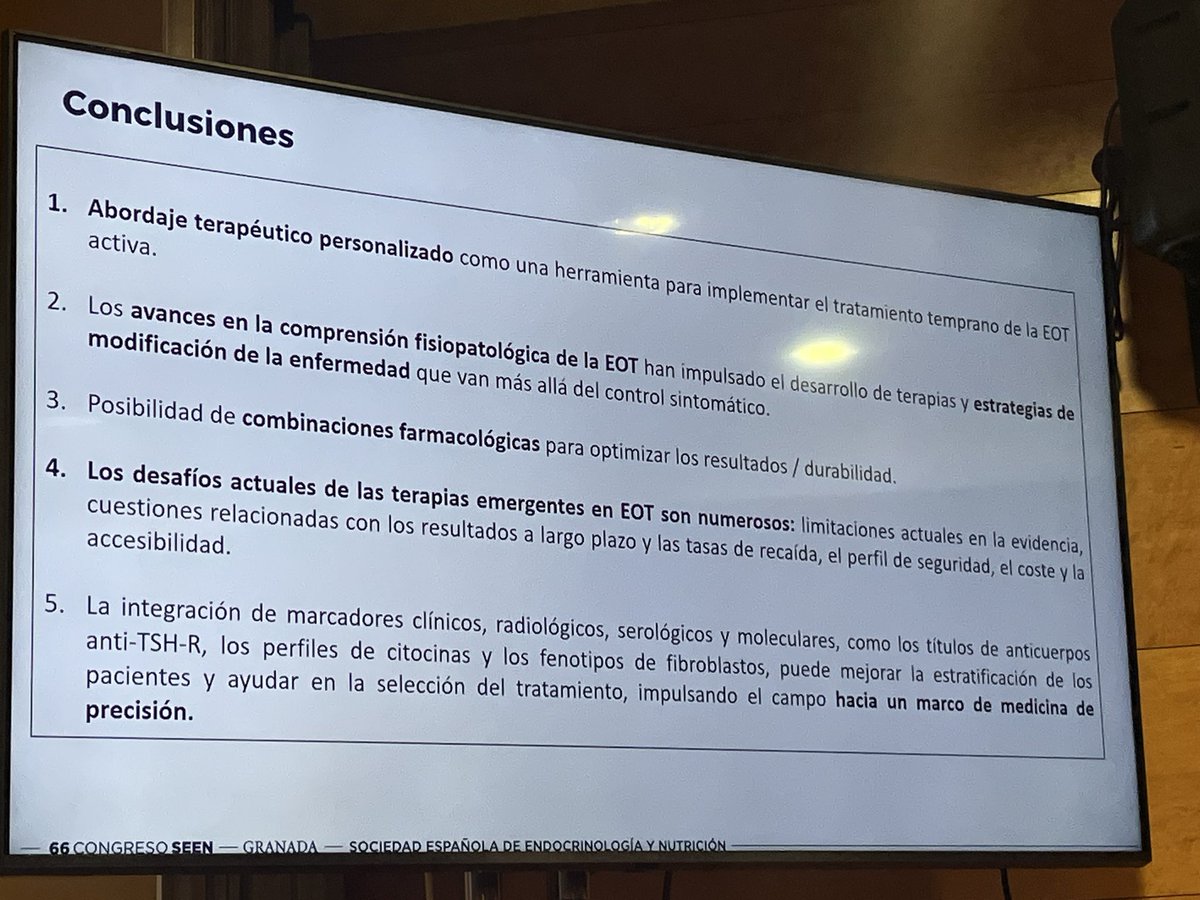 En su ponencia, la Dra. Méndez subraya la importancia del abordaje terapéutico personalizado en la EOT activa y los retos de las terapias emergentes.
#SEEN2025
#EmbajadorSEEN
<a href="/sociedadSEEN/">Sociedad SEEN</a>