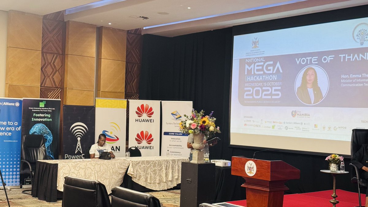 PowerCom proudly sponsored N$50,000 towards the National Mega Hackathon 2025, hosted by the Ministry of Information and Communication Technology (MICT).

#PowerCom #DigitalInnovation #YouthEmpowerment #Hackathon2025 #DigitalTransformation #NationalDevelopment #MICTNamibia