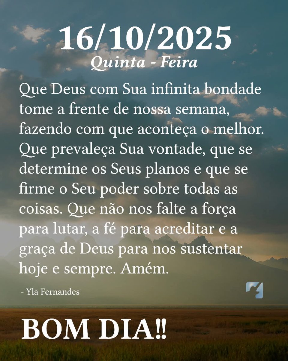 Bom dia galerinha,ótimo dia para nós 🇧🇷🙏.