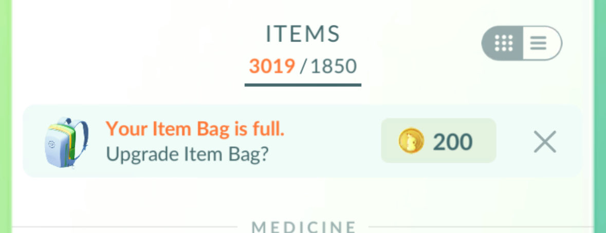 baseyluvspandas's tweet image. Cool Pokémon Go update but I now have a slight issue