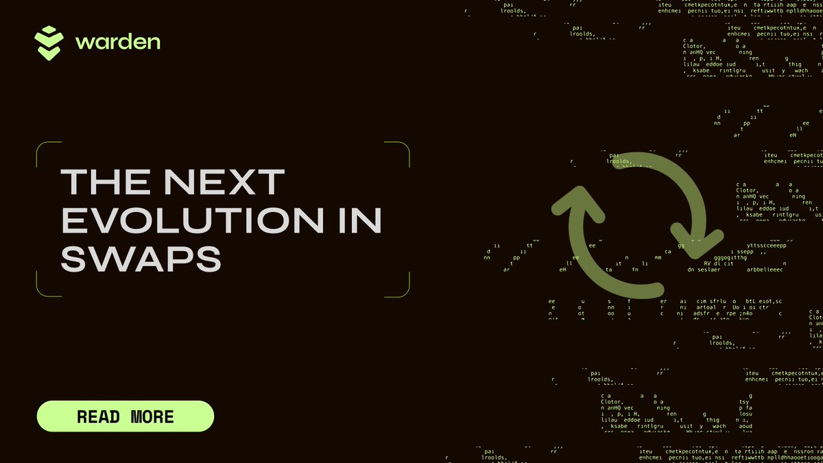 wardenprotocol's tweet image. After 10 million swaps, we’ve rebuilt the Warden swap experience from the ground up.
Smarter, safer, and 100% reliable.
👇