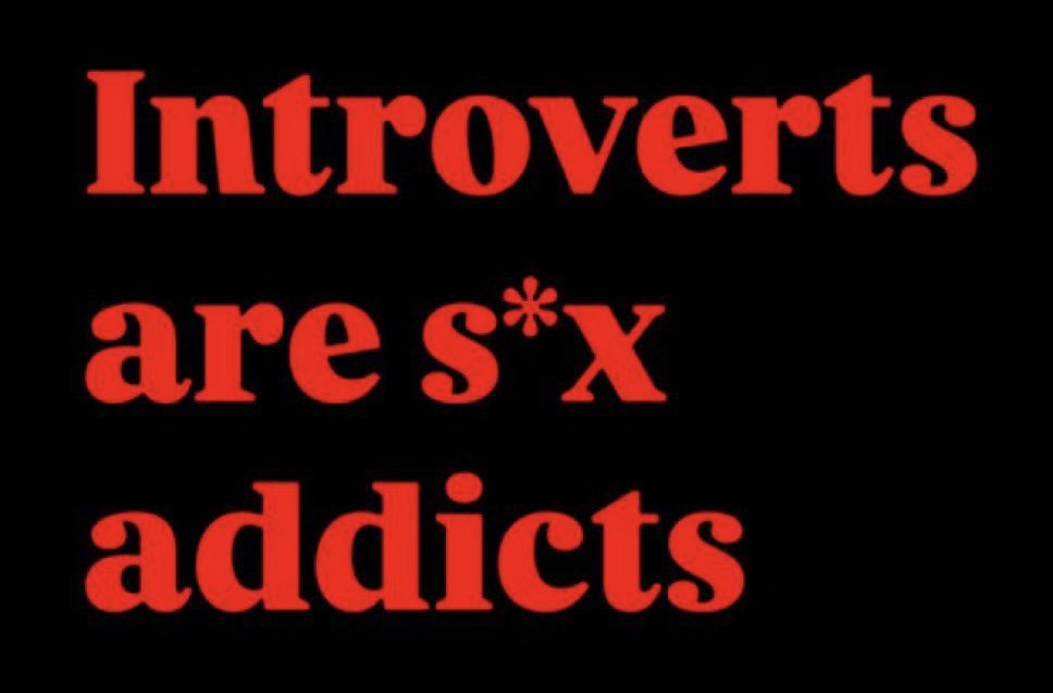 നല്ലൊരു കളി കിട്ടിയാൽ തീരാവുന്ന പ്രശ്നങ്ങൾ മാത്രമേ
സ്വയം പ്രഖ്യാപിത ഇൻട്രോവർട്ടുകൾക്ക് ഉള്ളൂ 😌