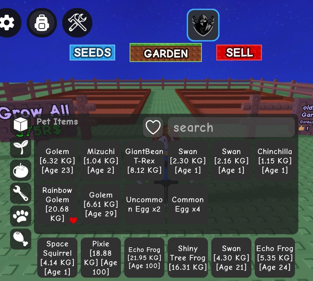 Hyfsonade's tweet image. LELANG SEMUA PET
Yang paling bagus ada rainbow golem, echo frog 21kg max, tree frog huge 5,6kg
Start : 5k
Bid : bebas 
Close 19:00 WIB
Sniper wajib bid 1 kali dulu sebelumnya 
Inget ya dapet semua pet digambar ini 🥳