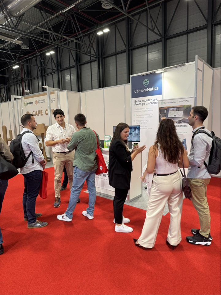 CameraMatics's tweet image. Day 1 at @LogisticsSpain didn’t disappoint! Great chats with fleet pros about #driversafety, rising costs &amp;amp; how AI-powered cameras + telematics tackle these challenges.  
Stop by #stand10K22 at @IFEMA or book a demo 👉 cameramatics.com/trade-shows-sc… 
#LogisticsandAutomation #FleetSafety