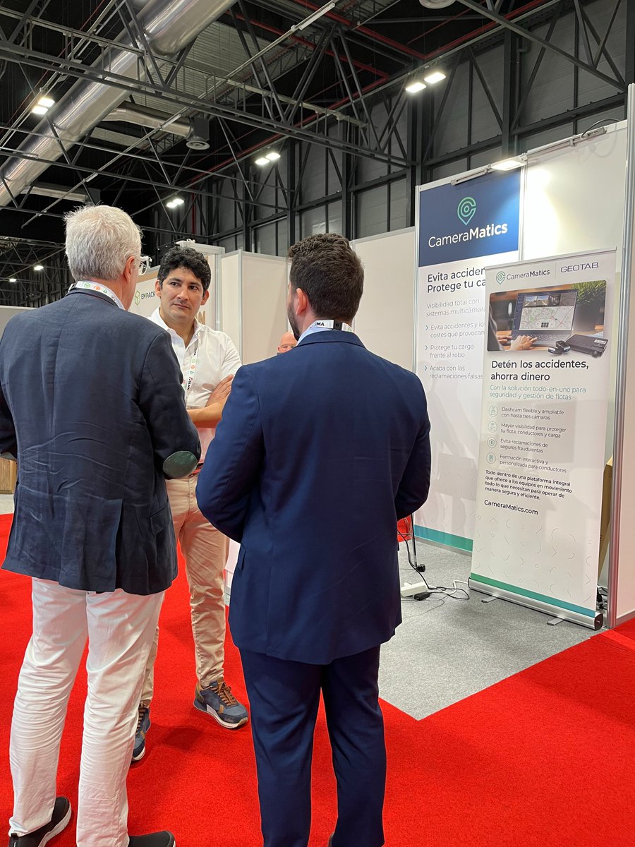 CameraMatics's tweet image. Day 1 at @LogisticsSpain didn’t disappoint! Great chats with fleet pros about #driversafety, rising costs &amp;amp; how AI-powered cameras + telematics tackle these challenges.  
Stop by #stand10K22 at @IFEMA or book a demo 👉 cameramatics.com/trade-shows-sc… 
#LogisticsandAutomation #FleetSafety