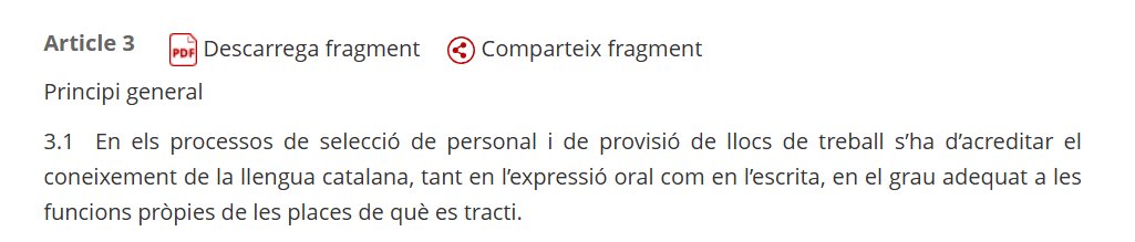 q_u_i_m_'s tweet image. 1/2 No tinc accés a la sentència completa però una manera fàcil, directa i ràpida per resoldre el problema, és modificar el Decret 161/2002 sobre l'acreditació del coneixement del català en els processos de selecció de personal. És un dels arguments fonamentals del jutge: