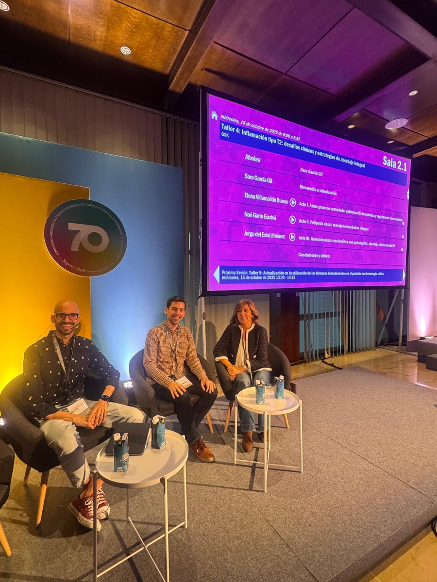 💭 «El conocimiento de la inflamación T2 ha transformado el abordaje del asma, la poliposis nasal y la GEPA, mejorando la calidad de vida y empoderando al paciente.» 
<a href="/Congreso_Es/">Congreso</a> <a href="/sefh_/">S.E.F.H</a>