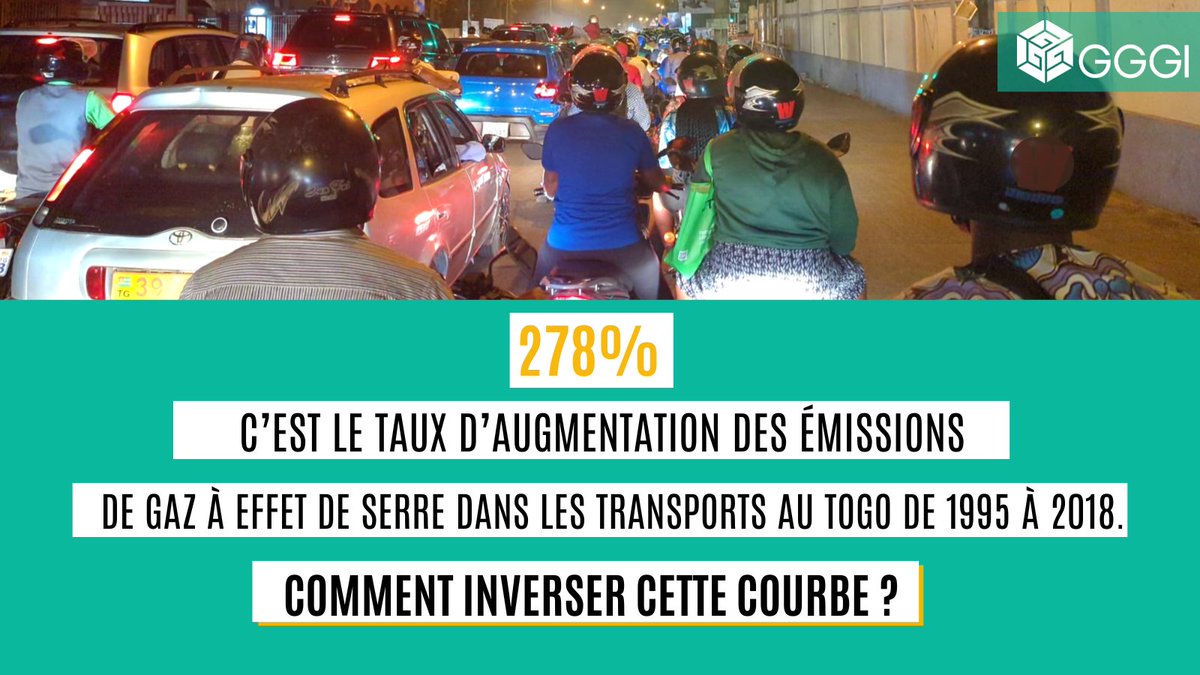 🌍 Hausse des émissions de gaz à effet de serre au Togo !

Un problème majeur pour les grandes villes si la tendance se poursuit. Pour inverser cette croissance le secteur des transports 🚙🔋 est central.  ⤵️