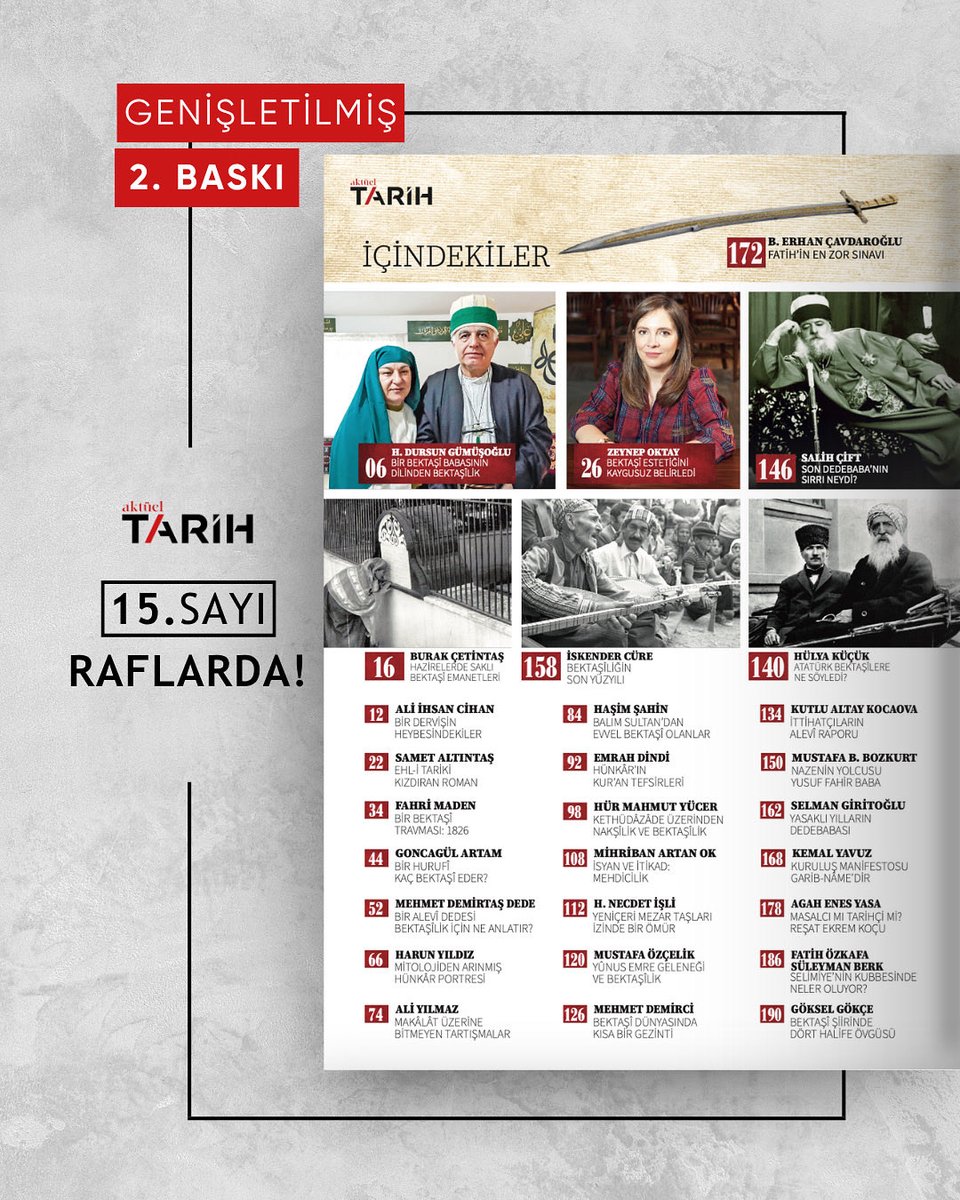 Aktüel Tarih’in ‘Hacı Bektaş Veli ve Bektaşîlik’ sayısının genişletilmiş 2. baskısında hangi konular var?
