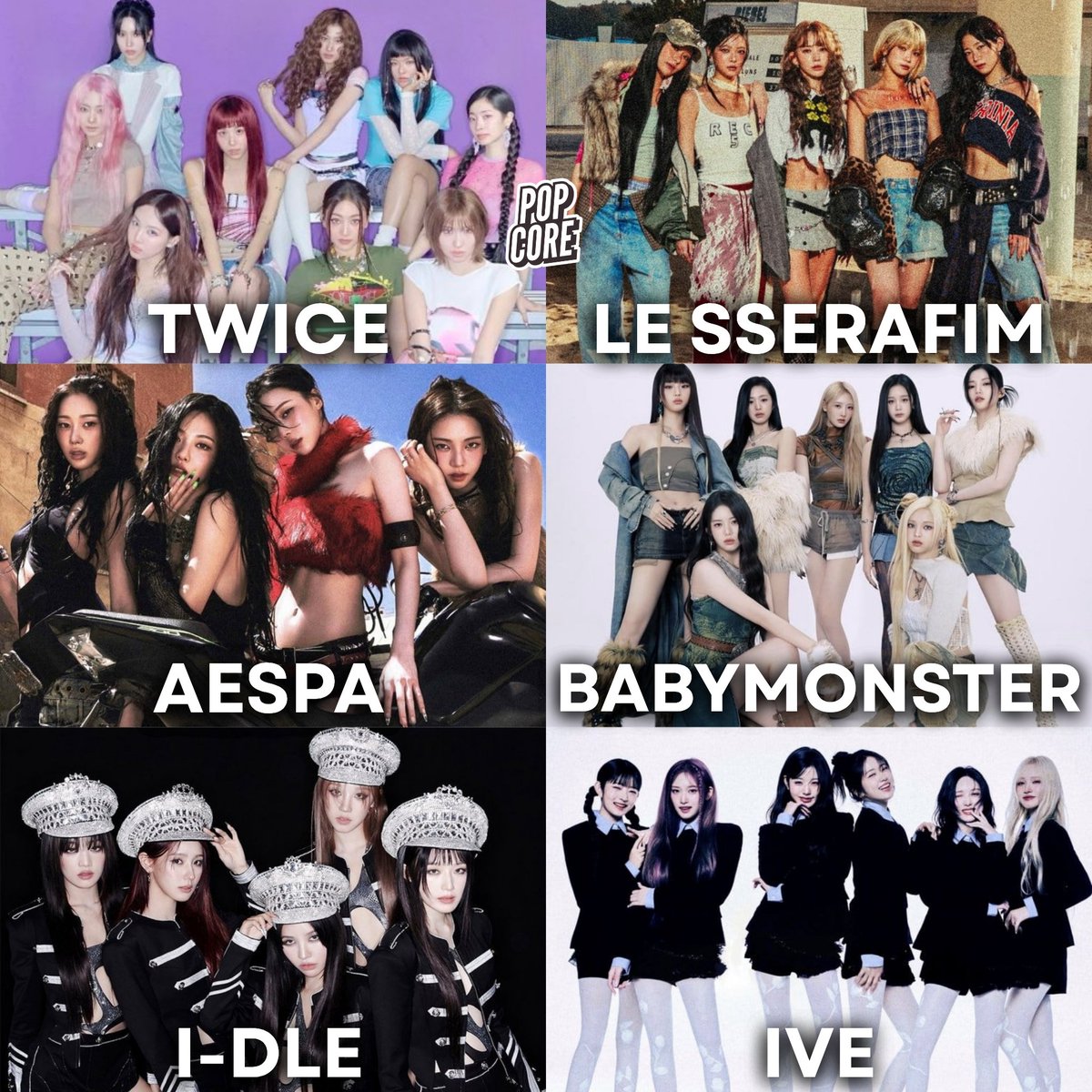 TheePopCore's tweet photo. Among the Best Female Group Nominees at 2025 MAMA Awards, who are you rooting for? https://t.co/mVuBvvMWXT