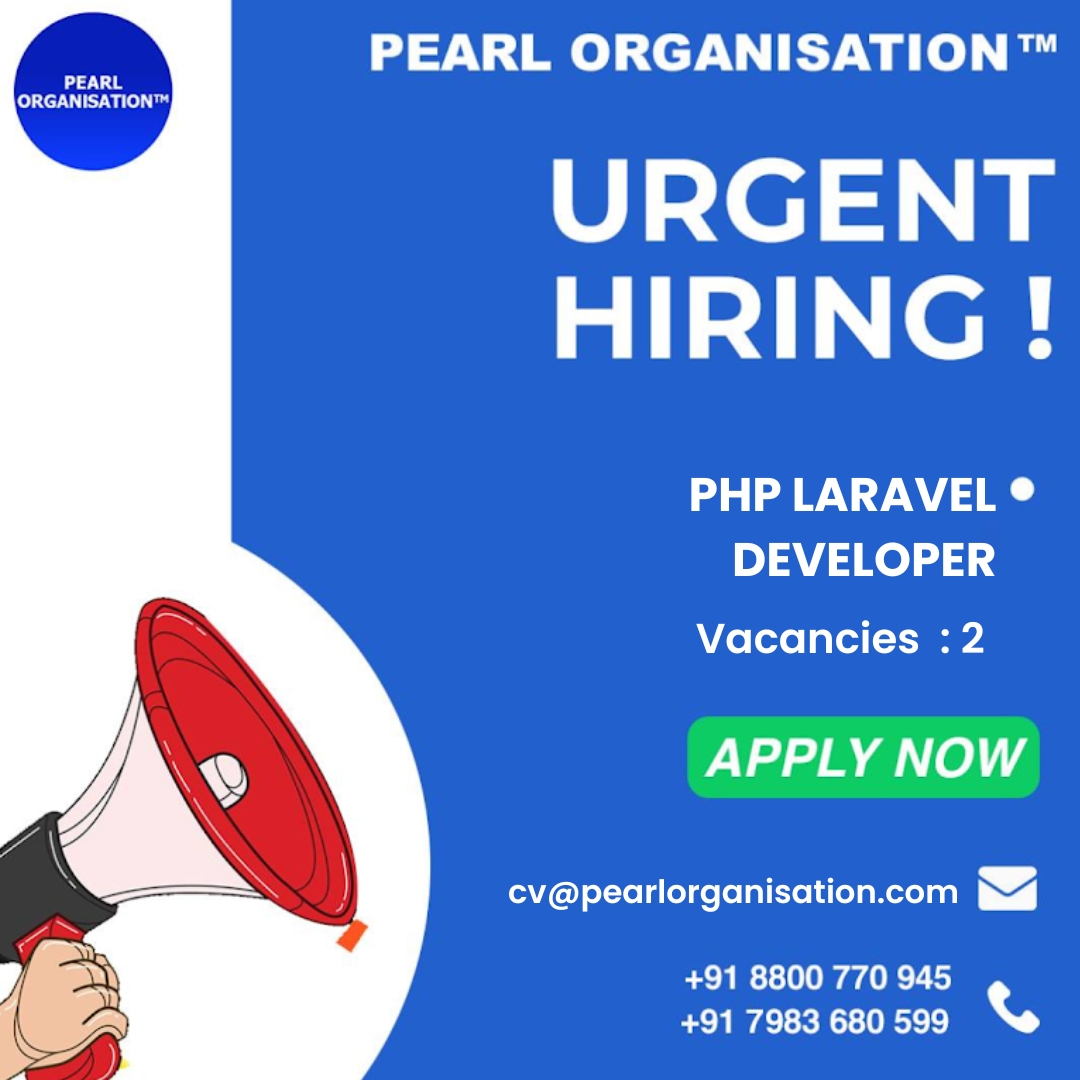 pearlorgs's tweet image. #URGENT #HiringAlert We are looking for #PHPLaravelDeveloper at our #Dehradun_HQ Location. Share your updated #CV at cv@pearlorganisation.com /OR you can #call at +91-7983680599 / +91-8800770945 Visit - pearlorganisation.com/careers #PearlOrganisationJobs