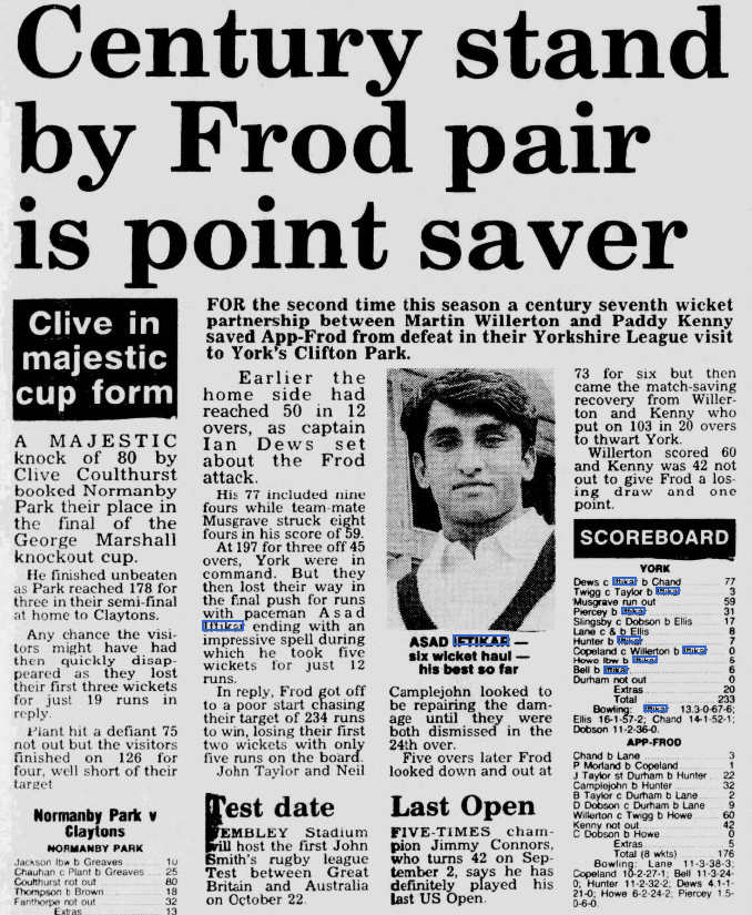 CreamyGoodne55's tweet photo. @paddykenny17 Hey Paddy did you play cricket for App Frod back in 1994? https://t.co/4yBXfcQ6t6