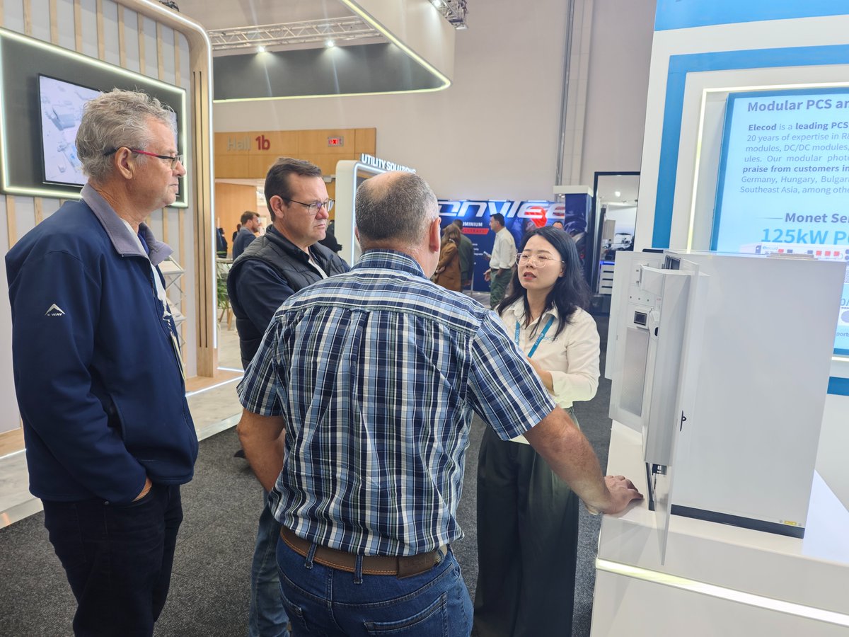 ElecodElectric's tweet image. Welcome to our booth at #SolarStorageLive Cape Town 2025! ☀️⚡️
We&apos;re excited to connect, innovate, and power the future—together.

#RenewableEnergy #CapeTown #SolarPower #Exhibition