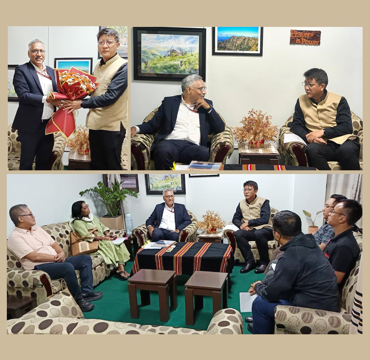 stpiindia's tweet image. Director General, #STPIINDIA, Shri Arvind Kumar, met with Hon’ble Minister for Information & Communication Technology (ICT),  Government of Mizoram, Dr. Vanlalthlana, along with other senior officials.
During the meeting, he briefed the Hon’ble Minister on STPI’s ongoing…