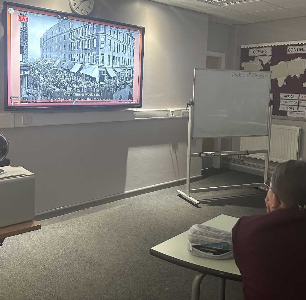 Live webinar hosted by the National Archives.  Focus was on Whitechapel in the late 19th century.  The presentation focused on pupils examining Victorian evidence and understanding more about the environment in Whitechapel and the reasons why crime was so high at the time.