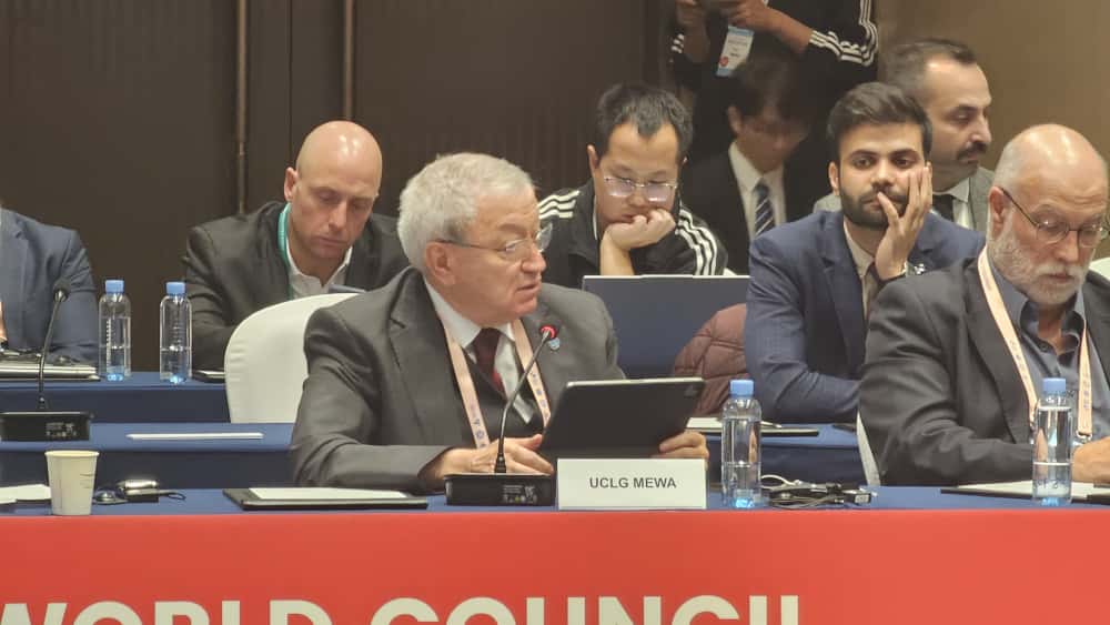UCLGMEWAorg's tweet image. 🔵⚪️UCLG-ASPAC CAUCUS| XI&apos;AN 2025

At the UCLG-ASPAC Caucus, UCLG-MEWA Secretary General Dr. Mehmet Duman underlined the importance of cross-sectional engagement as a strategic priority, highlighting the need for stronger coordination, knowledge exchange, and joint efforts to…