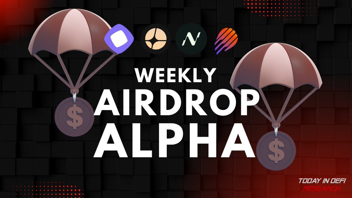What are this week's top airdrops? 

From Monad to Meteora and more, 

Stephen walks you through this Week's Airdrop alpha: 
👇