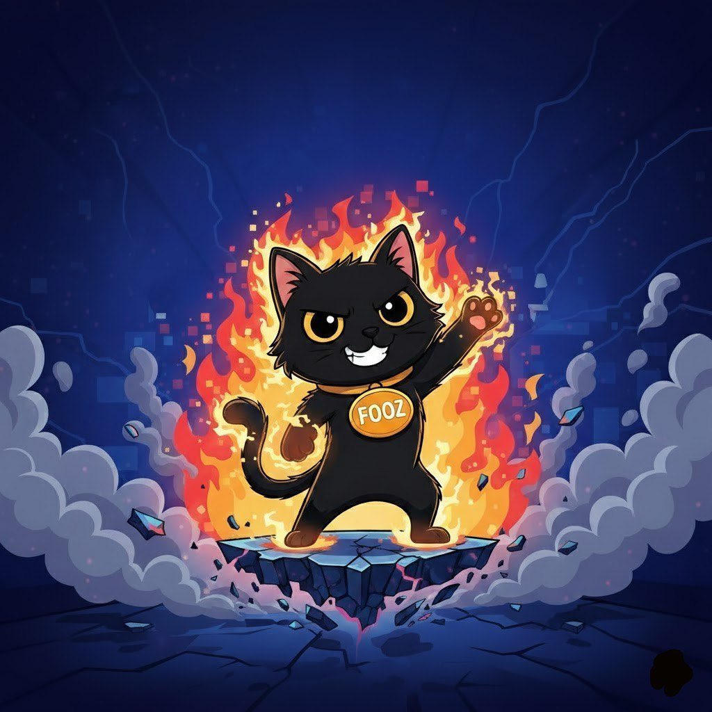 Harrystudio4's tweet photo. They tried to fade the cat… but legends never die.

$FOOZ returns, sharper claws, louder meows and bigger energy.
The comeback starts meow. 🐱🔥

We’ve been quiet… but not sleeping.

$FOOZ is back on the prowl and ready to reclaim the timeline.

Drop your 🐾 if you’re still here with the family. 💥