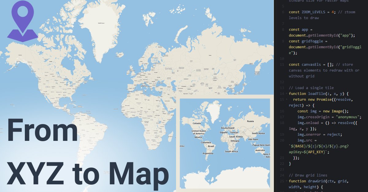 geoapify's tweet image. Confused by map tile math? 🤔
Our guide breaks down how zoom levels and XYZ coordinates turn the globe into loadable map tiles. 🌍
👉 dev.to/geoapify-maps-…
#Geoapify #Mapping #Geospatial #WebDev #Developers