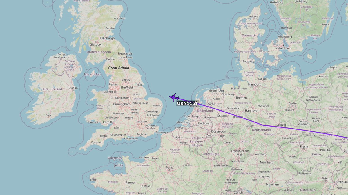 Ukrainian Govt A319 #UKN1151 is en route to Joint Base Andrews via Shannon Airport with President Zelenskyy.

UR-ABA / #50815F