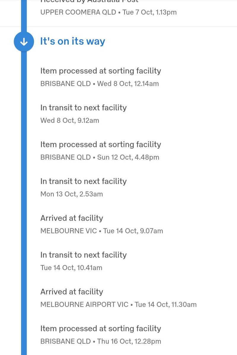 Wondering where my parcel due a week ago is...
*Checks tracking*
Oh. We playing that game? Time to call support and request an intercept and re-route.