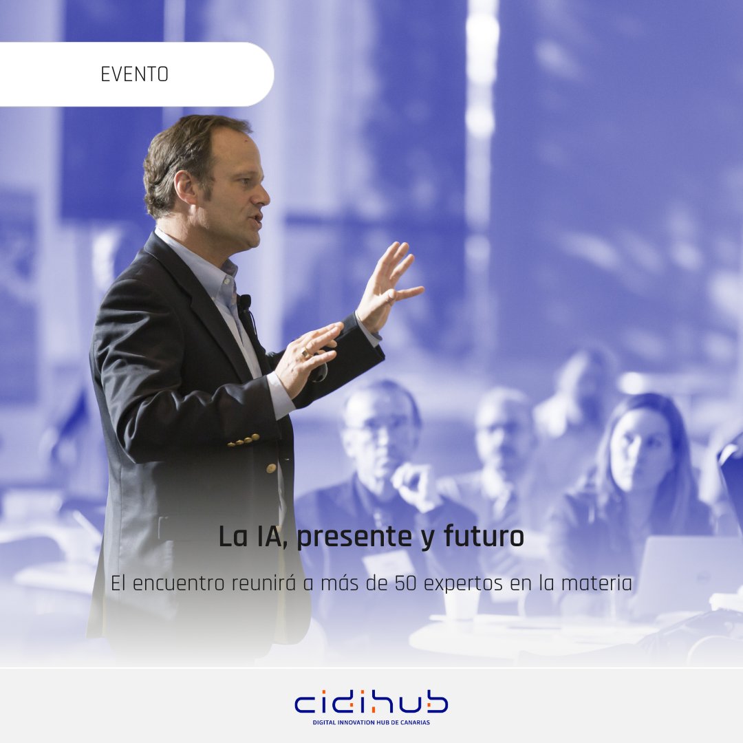 🤝 El mes que viene abordamos el presente y futuro de la IA en Europa en el V Encuentro Nacional de EDIH, una oportunidad para descubrir oportunidades de apoyo y crecimiento.

📅 27 y 28 de noviembre.
📍 Gran Canaria.

👉 Regístrate aquí: eventbrite.es/e/entradas-eur…

#CIDIHUBCanarias