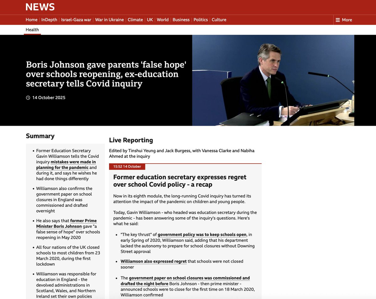 I was left dumbfounded by the astonishing spectacle earlier this week of the Covid Inquiry treating Gavin Williamson essentially as a hostile witness for having the audacity to suggest his department assumed it preferable for schools to stay open; by the manifest cherry-picking