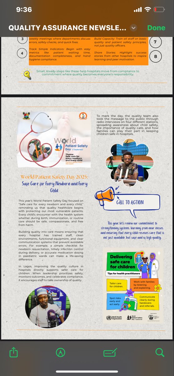 LagHealthScheme's tweet image. 2025 Q3 Quality Assurance Newsletter is out now!

See quality visitations to hospitals, some of our providers doing well and learn more.

…leaving no one behind

#ileraeko