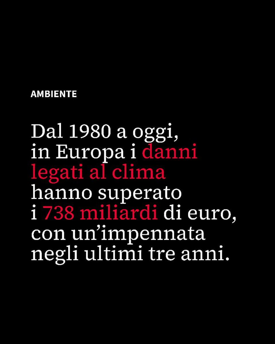 tvbusiness24's tweet photo. Nel 2025 i danni climatici europei superano 738 mld €, ma la protezione resta bassa. Investire in prevenzione è la vera assicurazione contro i disastri.
Leggi l'articolo su https://t.co/nQn4TrCItM o al link https://t.co/lDz9ycaMYf https://t.co/yrurdFVAOi
