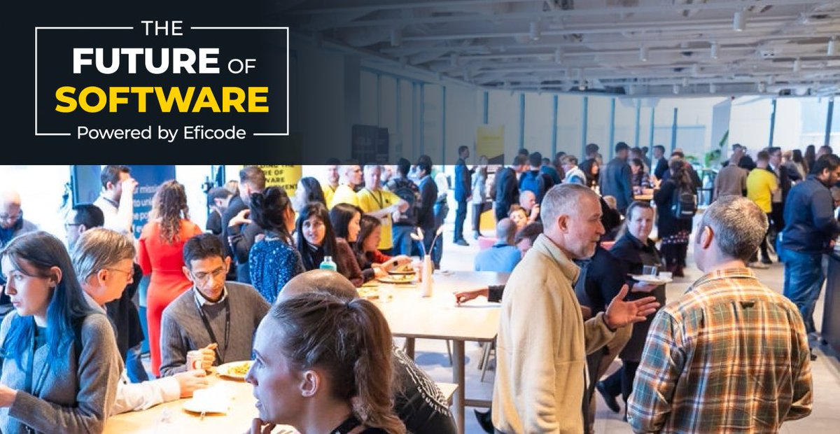 Eficode's tweet image. The talks will inspire you.
The networking will transform you.
It’s not just about talks — it’s about the conversations in the room. The people you’ll meet. The partnerships you’ll build. The ideas you’ll take home.
